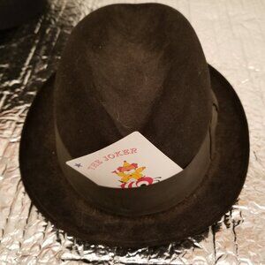 EUC Vintage 1950s Rocky Balboa-style Adam Premier Pork Pie Hat Wool Black ~7 1/2